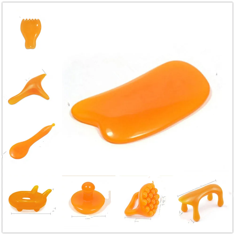 Массажный инструмент для гуаша резиновый Массажер соскабливания глаз лица всего