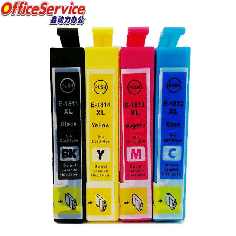 Совместимые чернильные картриджи T1801 T1811 18XL для принтера Epson XP 30 102 202 205 302 305 225 322 325