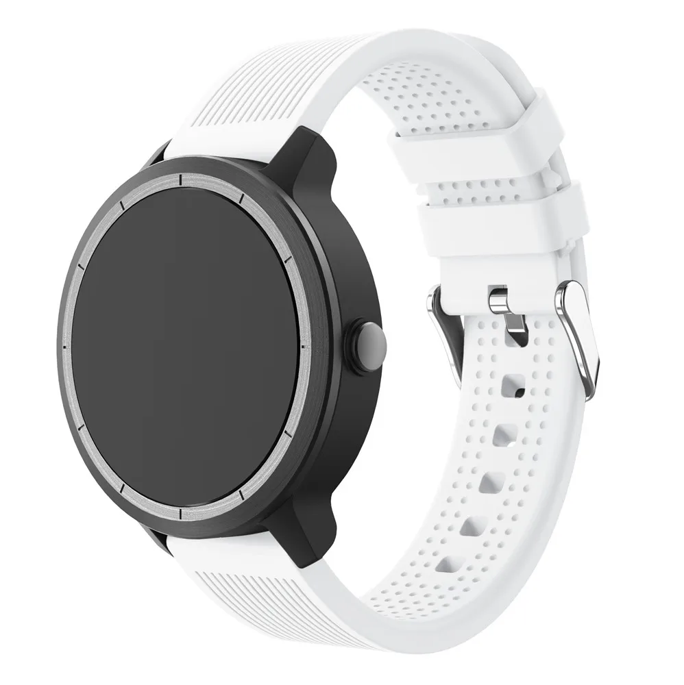 Soft Silicone Replacement smart watch Strap for Garmin vivoactive3 vivomove HR Smart Wristband Samsung Galaxy Watch Active band | Наручные