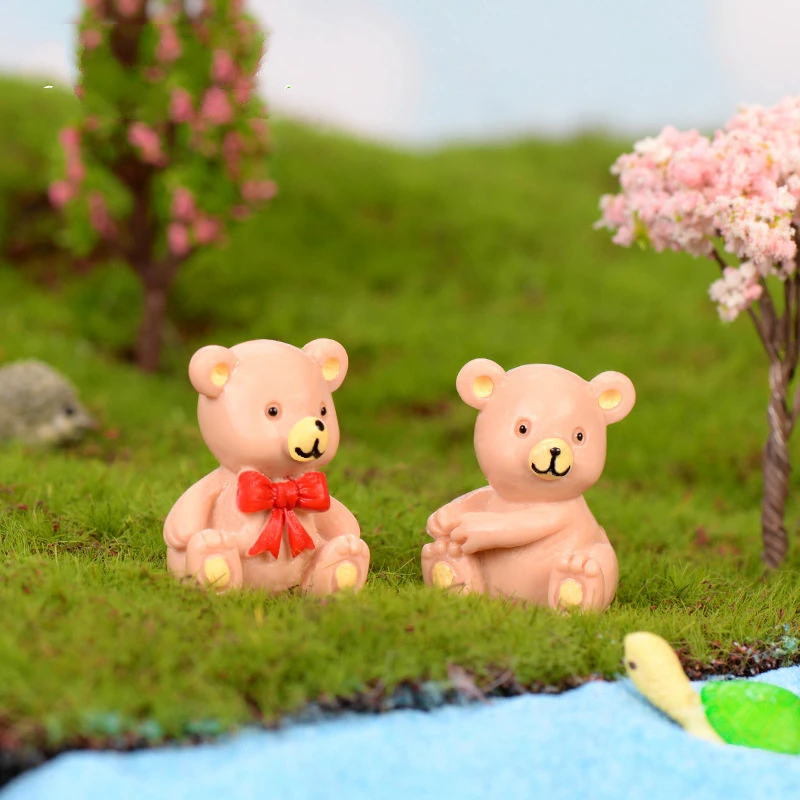 Сказочный домик для сада Миньоны заботливый медведь украшение дома аксессуары