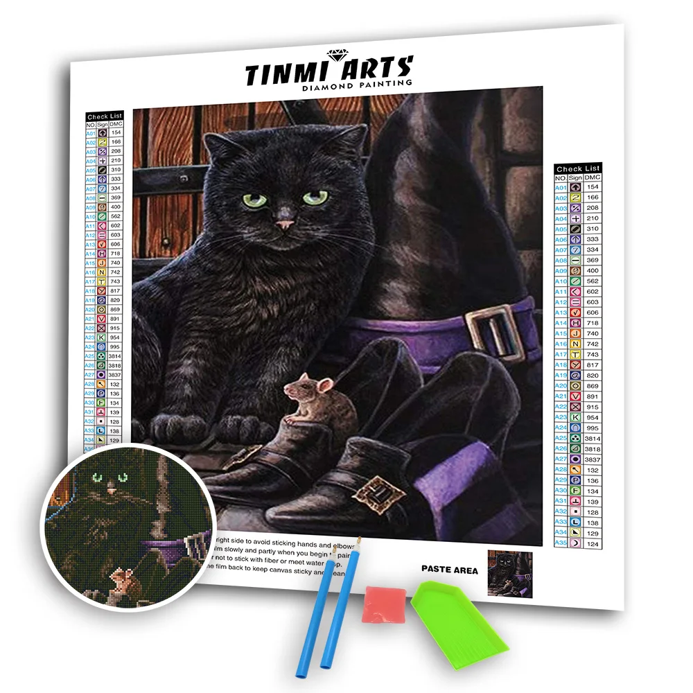 5D Сделай Сам Алмазная Картины Полный Круглый AB Животные Кот и обуви Мозаика с