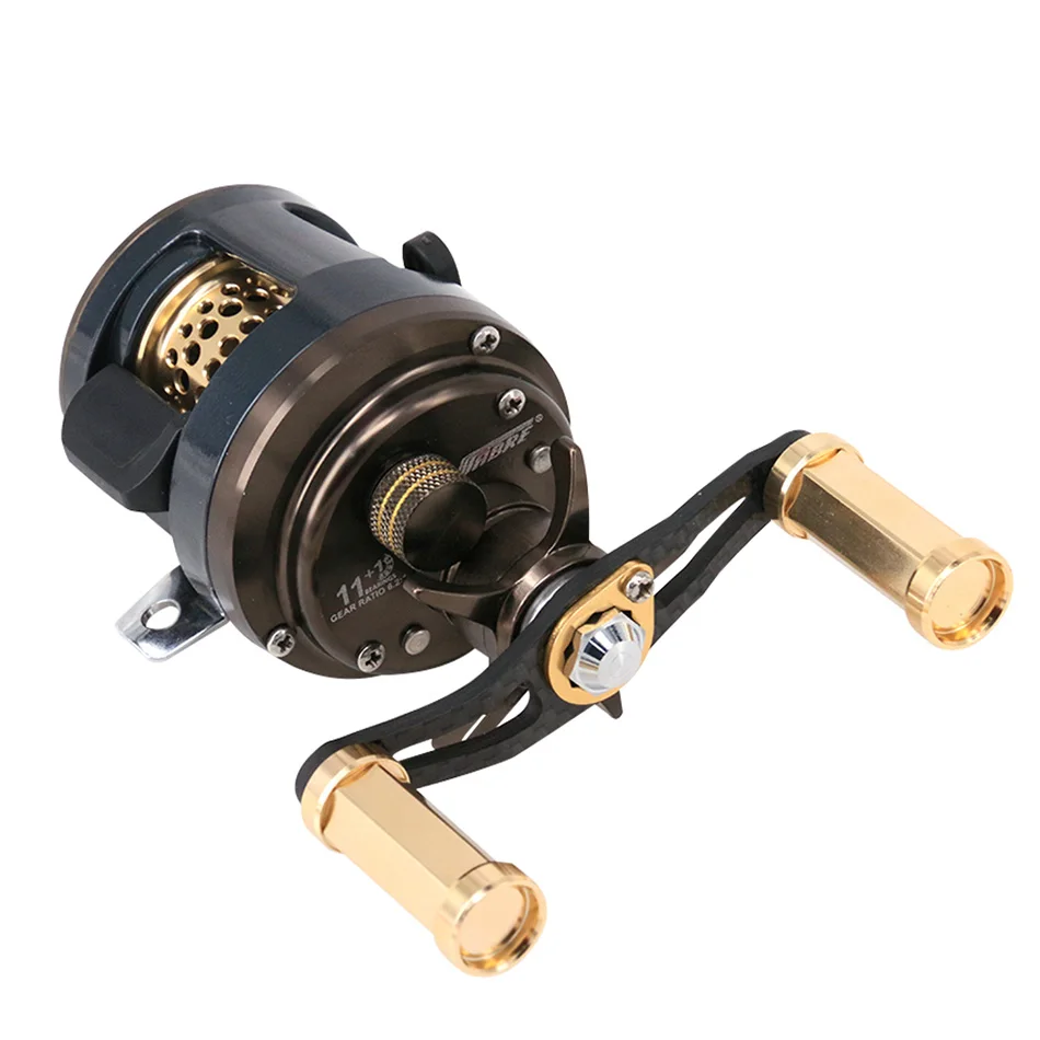 JKS-50 KS Drum Wheel 11 + 1 Shaft Strong Road Asian Round Water Drop Micro Object Fishing Black Fishing Reel