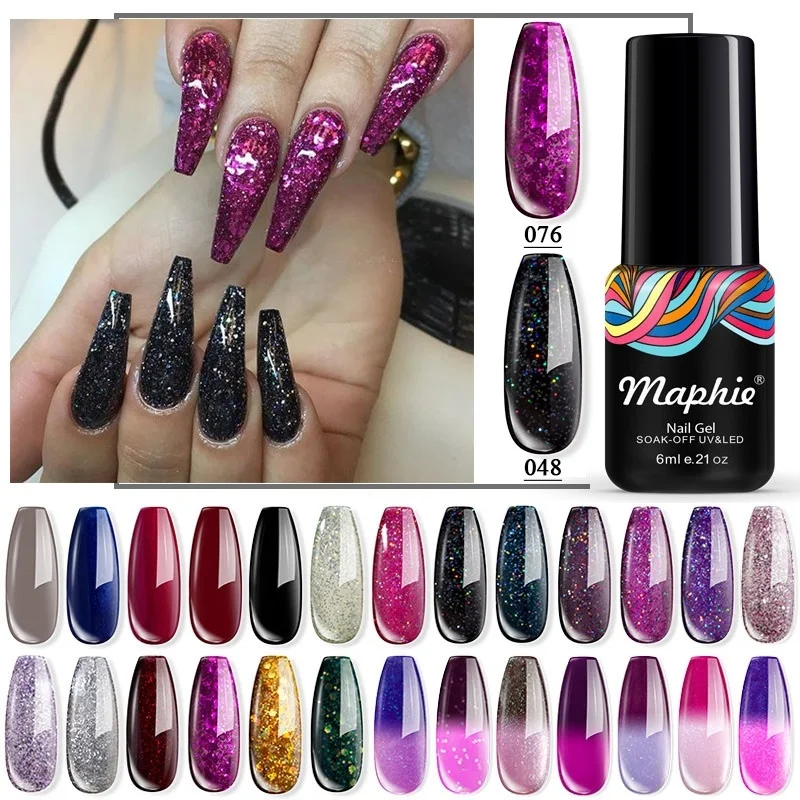 Maphie УФ Гель лак замачиваемый УФ/светодиодный для ногтей долговечный