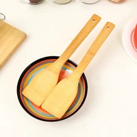 2pcs kitchen cooking tools pan bamboo spatula kitchen accessories cooking slice large spoon pot pan fry spatula