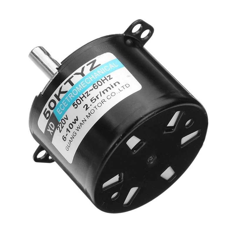 50ktyz Ac220V 10 Вт 0.5A 2.5R/мин постоянного магнита синхронный двигатель переменного тока