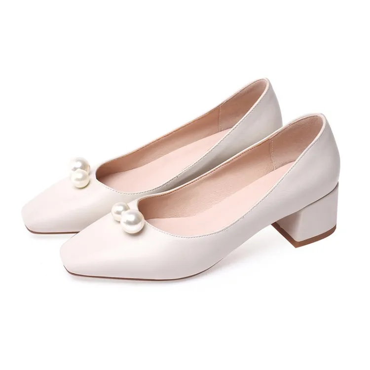 

Туфли-лодочки женские на высоком каблуке, простые, квадратный носок, туфли-лодочки, большой размер