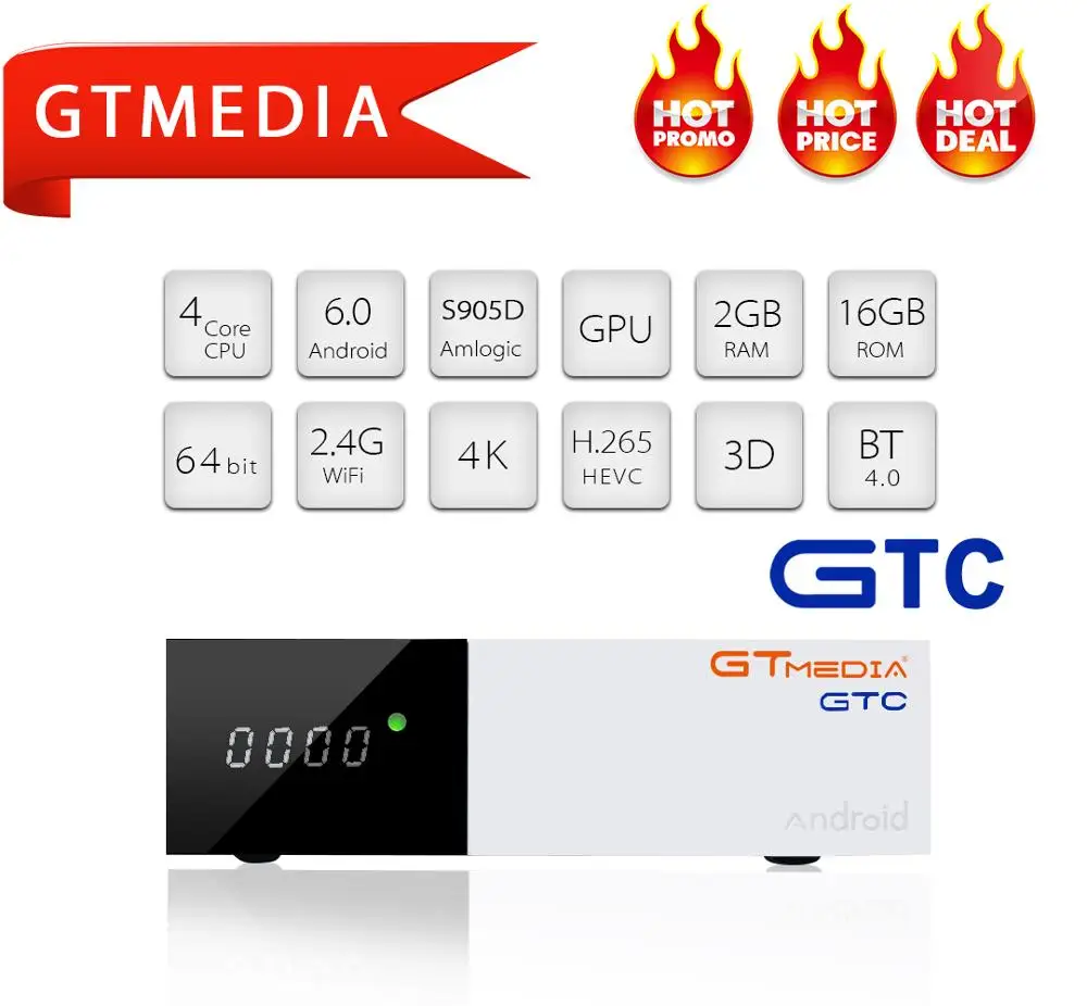 GTMEDIA GTC DVB T2 S2 C ISDB-T ip ТВ блок декодера ТВ DVB-T2 DVBT2 тюнер android Поддержка ТВ-коробок cccam IP tv M3u smart tv телеприставка