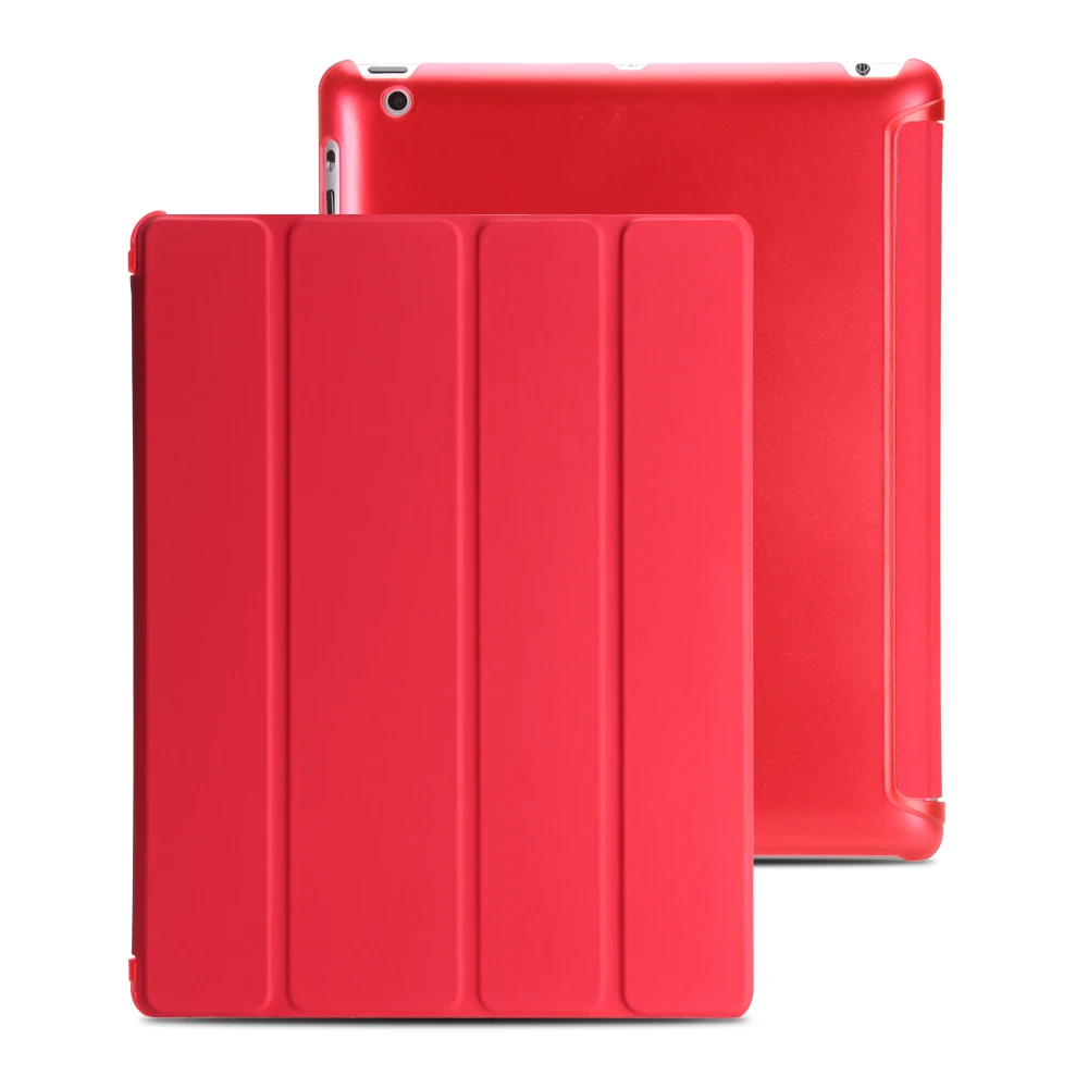 Чехол для ipad 2, 3, 4 Чехол, флип-чехол из искусственной кожи для ipad 2, смарт-подставка держатель чехол для ipad 3, Жесткий ПК задняя крышка для ipad 4