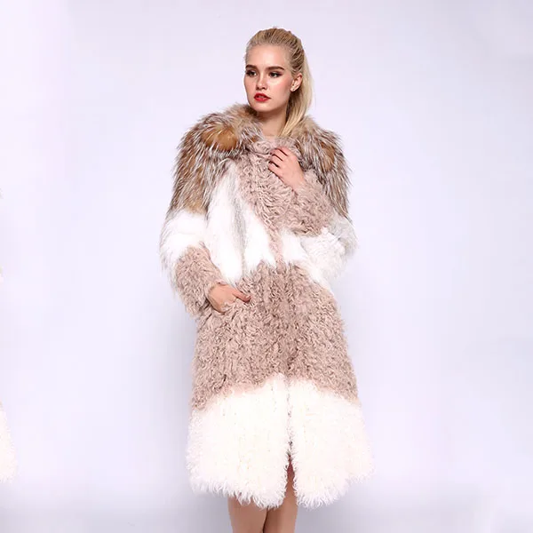 Многоцветный JEPLUDA Fashion женская шуба из натурального меха лиса лама комбинируйте высокое качество роскошный мягкий молодежный меховое пальто женское зимнее натуральный мех пушистый лисий с элементами моды женская куртка зимняя - Цвет: Многоцветный