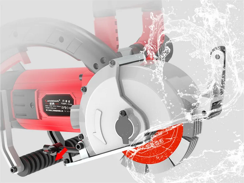 Электрический настенный пазочный станок 220 В долбежный для резки железобетона 4500