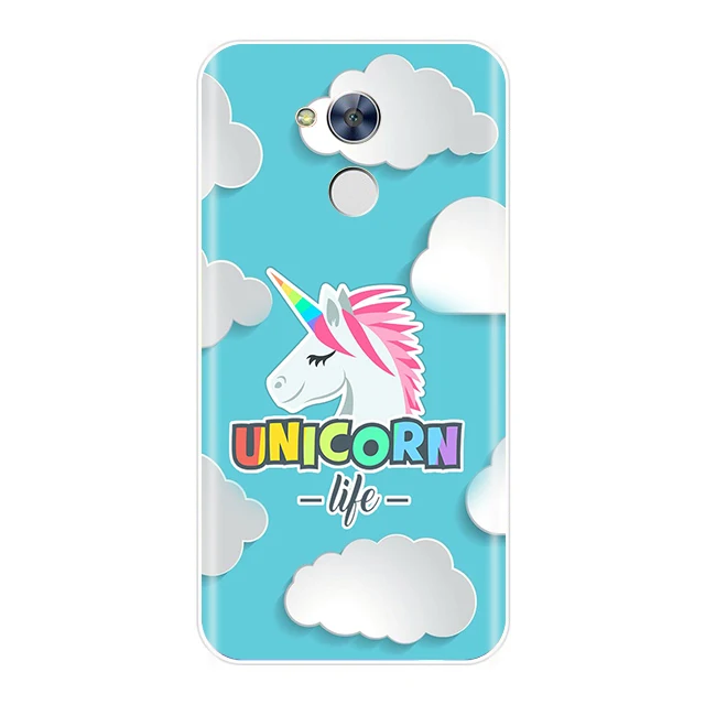 Phone Case For Huawei Honor 4C 5C 6C 6A Pro Soft TPU Silicone Cute Rainbow Unicorn Cover 4X 5A 5X 6 6X | Мобильные телефоны и
