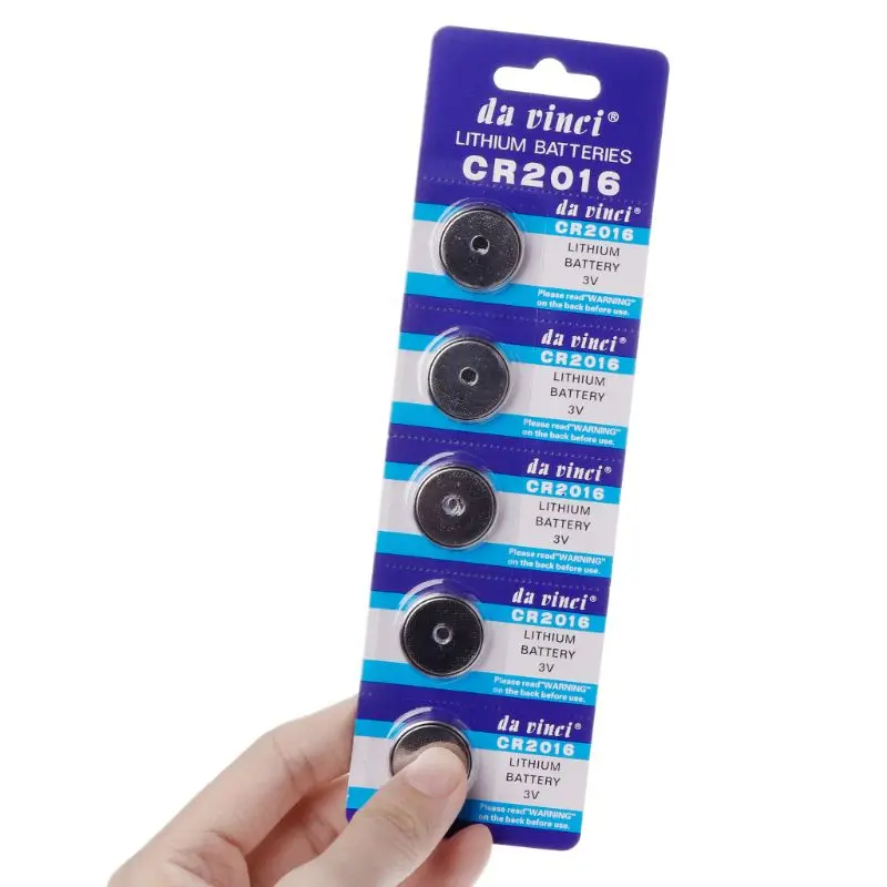 

5PCS Button Battery CR2016 3V Lithium Cell Coin Batteries LM2016 BR2016 DL2016 Watch Electronic Promotion Toy Remote New