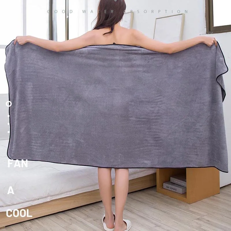 

Luxury Bath Towel Soft Bathrobe For Women Super Absorbent Quick Dry Thick Coral Fleece Towel For Hotel Bathroom Bath And Sauna