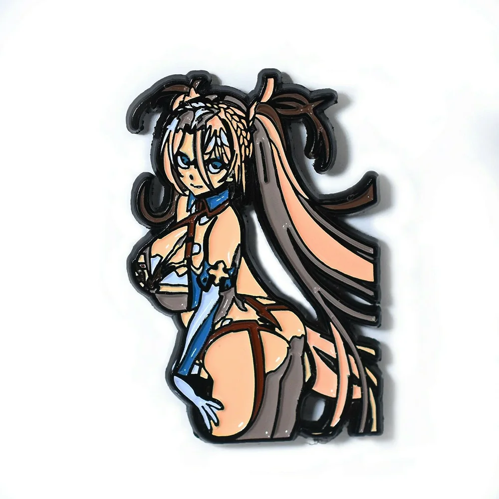 Эмалированная заколка Ahegao Waifu Сексуальная аниме-девушка Ecchi Hentai - купить по