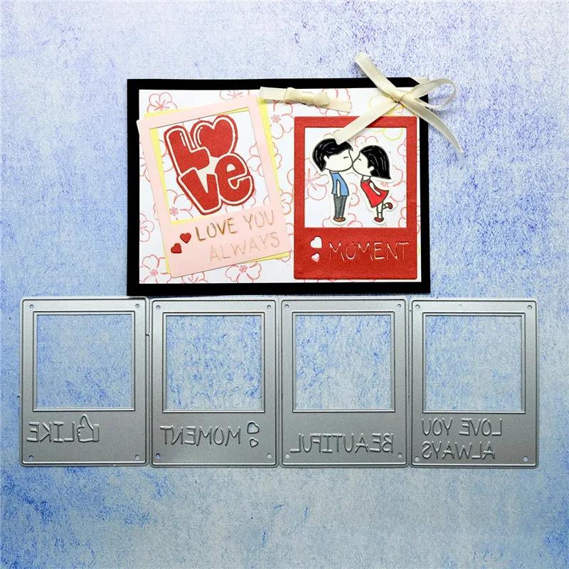 Eastshape Letter Dies Frame Metal Cutting Dies New for Card Making Scrapbooking Embossing Background Die Cut Craft Dies