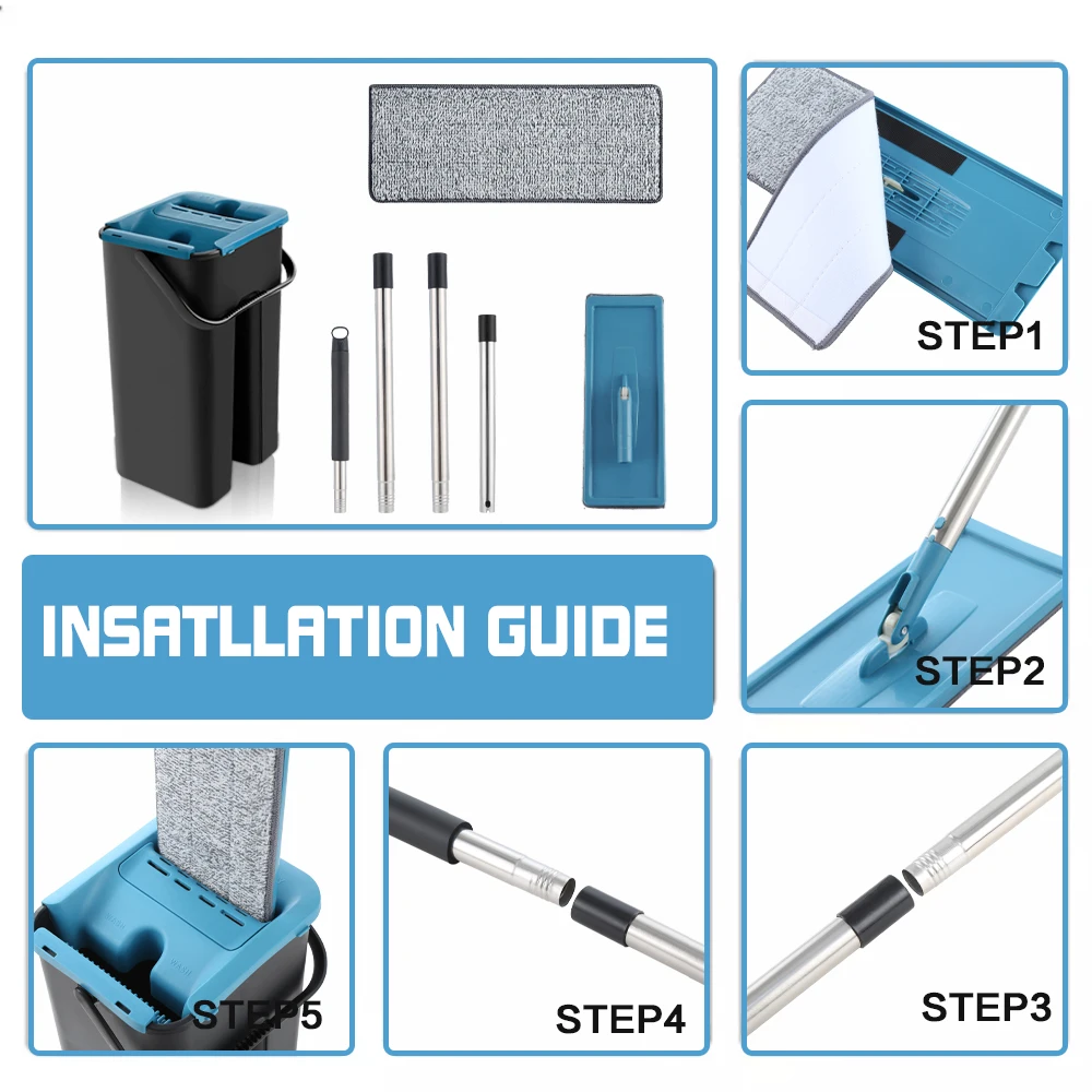 Сжимаемая Чистящая салфетка для ручного мытья дома кухни деревянного пола