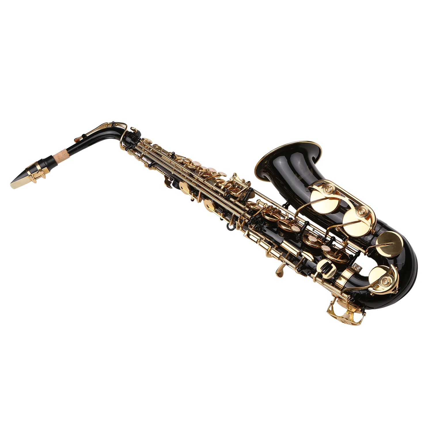 Саксофон черная краска E-flat Sax латунный Eb альт саксофон с мундштуком для саксофона