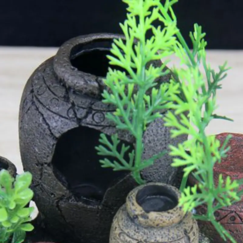 

Creative Retro Jar Shape Aquarium Fish Tank Landscaping Decoration Vintage Decor