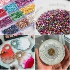 20 г стеклянный металлический щебень для рукоделия УФ-отверждаемая эпоксидная смола наполнитель для разбитых стеклянных камней для форма для изготовления ювелирных изделий наполнителей ручной работы