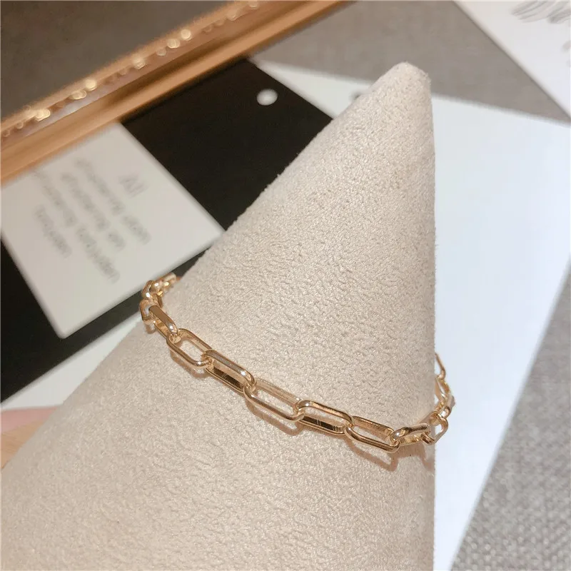 

Korean Style Chain Three-piece Round Tag Cool Female Fashion Bracelet Chain & Link Bracelets Star Rolo Chain Hand Jewelry Women
