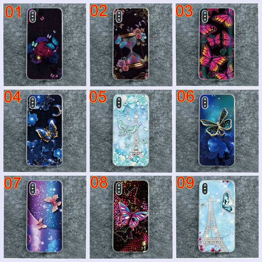 Мягкая задняя крышка из ТПУ с принтом бабочки для One Plus 3 3T 5 5T 6 6T OnePlus 7 pro