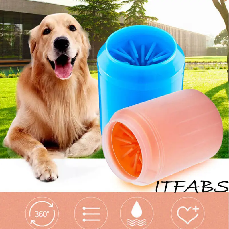 Портативный аксессуары для собак домашних животных стопы шайба чашка собака