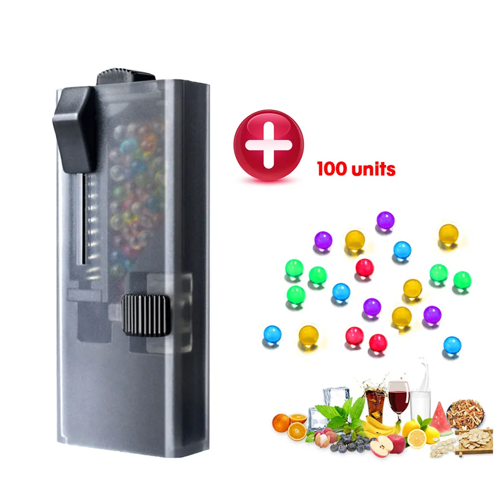 

Balls for Cigarettes Holder With Push Bead Box 100pcs Mixed Bursting Aromatic Beads Fruit Flavor DIY Capsule Smoke Accessories