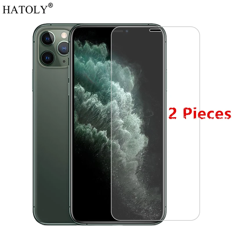 

2PCS For iPhone 11 Pro Max Glass For iPhone 11 Pro Max Tempered Glass 9H Screen Protector Protective Glass for iPhone 11 Pro Max