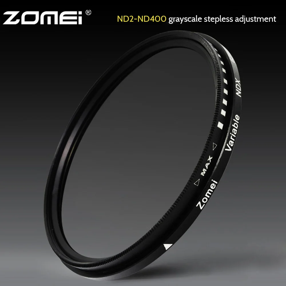 ZOMEI фильтр для камеры ND2-400 Fader нейтральной плотности Регулируемый Фильтр ND 40