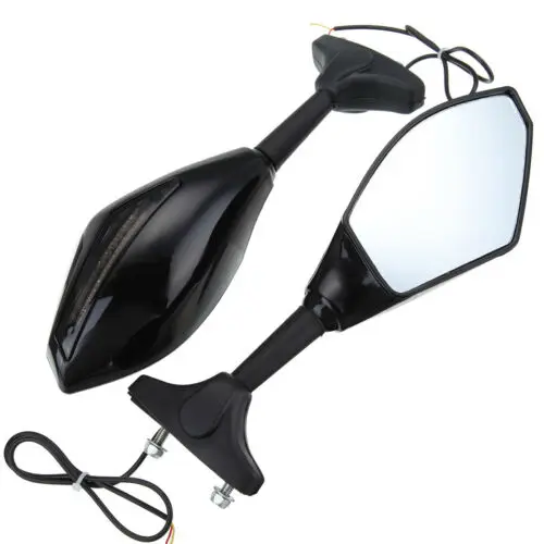 Samger мотоциклетные зеркала заднего вида со светодиодным поворотом универсальный