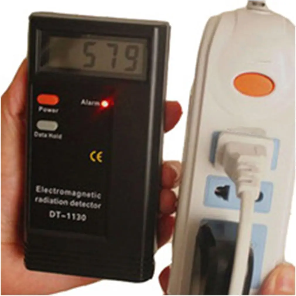 Профессиональный ЖК-цифровой детектор электромагнитного излучения EMF метр
