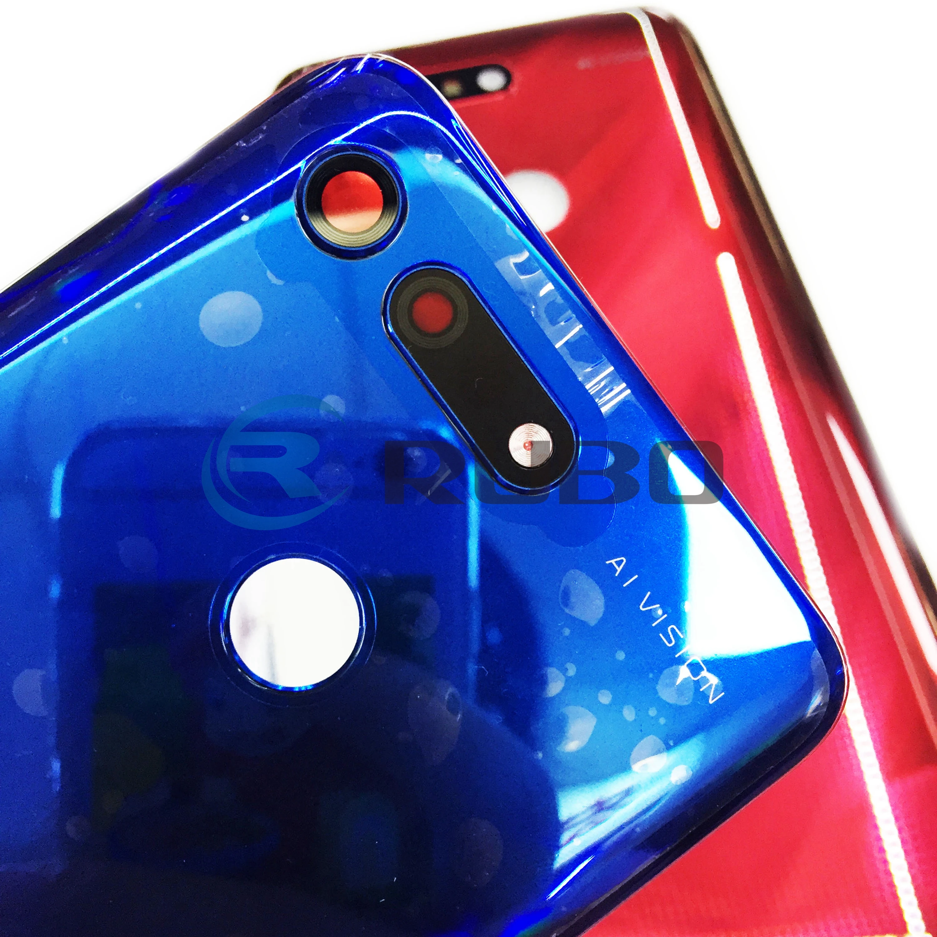 Для huawei Honor View 20 задняя крышка батарейного отсека задняя дверь со стеклянной панелью Корпус чехол с объективом камеры для Honor V20 задняя крышка