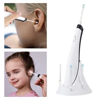 safety electric ear pick set portable earwax remover tool kit hygiene ear cleaner with led light for baby adult
