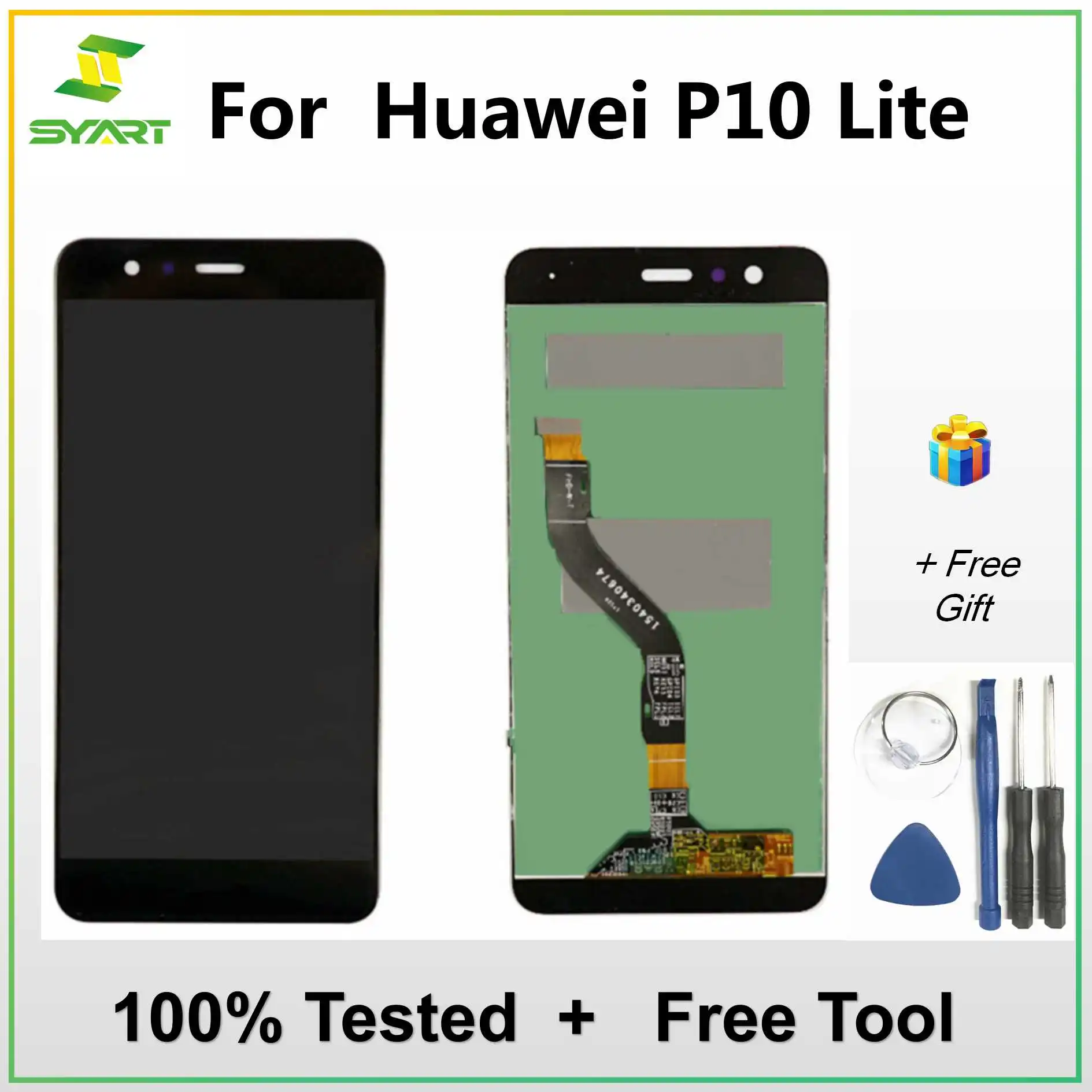 Для Huawei P10 Lite ЖК дисплей сенсорный экран дигитайзер в сборе запасные части +