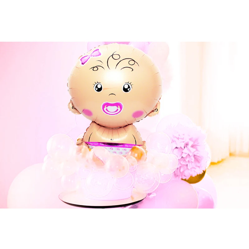 21 шт Babyshower Ангел Фольга Воздушный шар прозрачный слитный купальник его мальчик девочка пол раскрывает вечерние украшения принадлежности для рождения детей