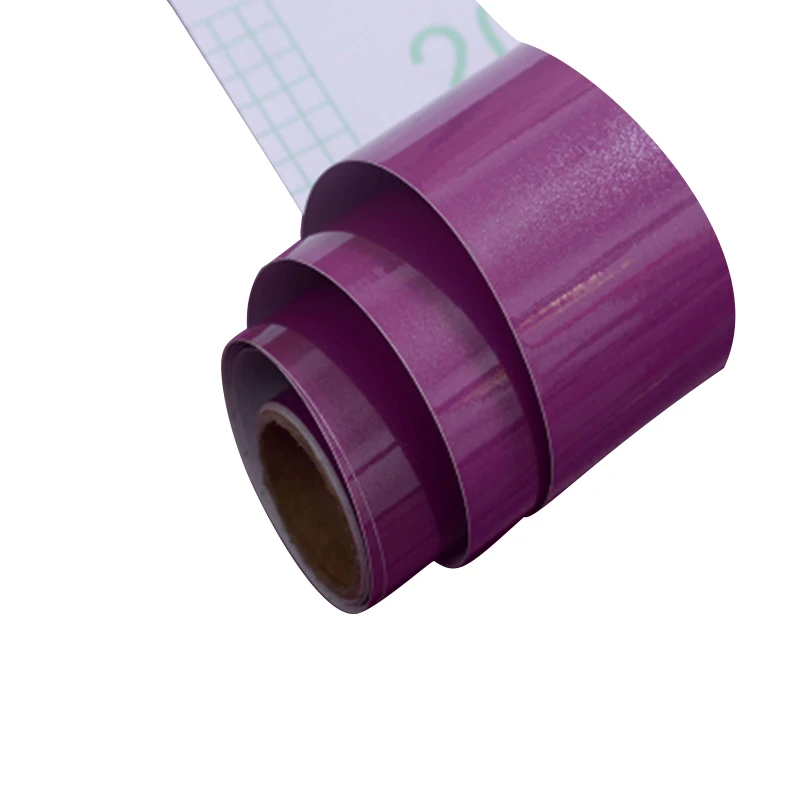 Shiny Purple Простой пояс однотонного цвета линия самоклеющиеся обои граница пол коридор Декор для гостиной водонепроницаемые плинтусы наклейки на стену - Цвет: Shiny Purple