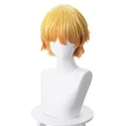 Парик для косплея Kimetsu no Yaiba Agatsuma Zenitsu, термостойкий желтый синтетический, рассекающий демонов, для косплея