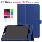 Чехол для Huawei Media Pad Mediapad T3 8,0 дюймов KOB-L09 KOB-W09 чехол для планшета подставка 2-слойный чехол из искусственной кожи с текстурой личи