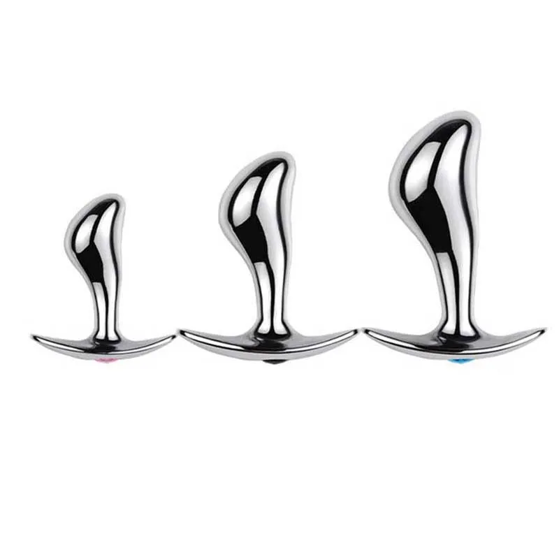 Металлическая Анальная пробка S/M/L секс-игрушки для женщин/мужчин гладкий удар