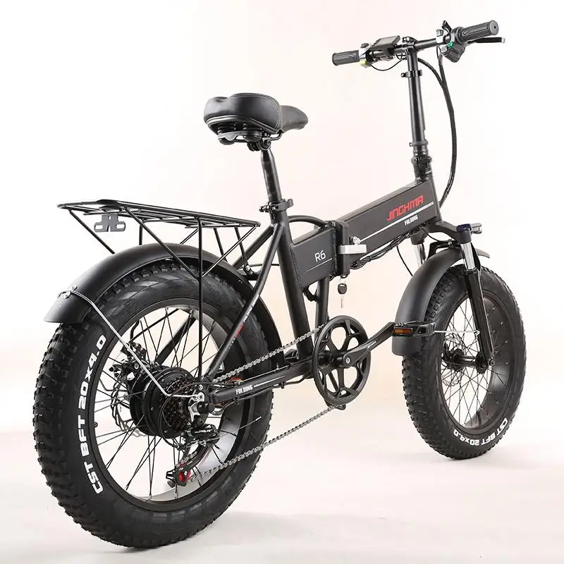 Online Elektrische Schnee Bike 2 Räder Elektrische Fahrräder Klapp 20 Zoll Fett Reifen 350W 48V Strand Offroad Erwachsene Elektrische Fahrrad