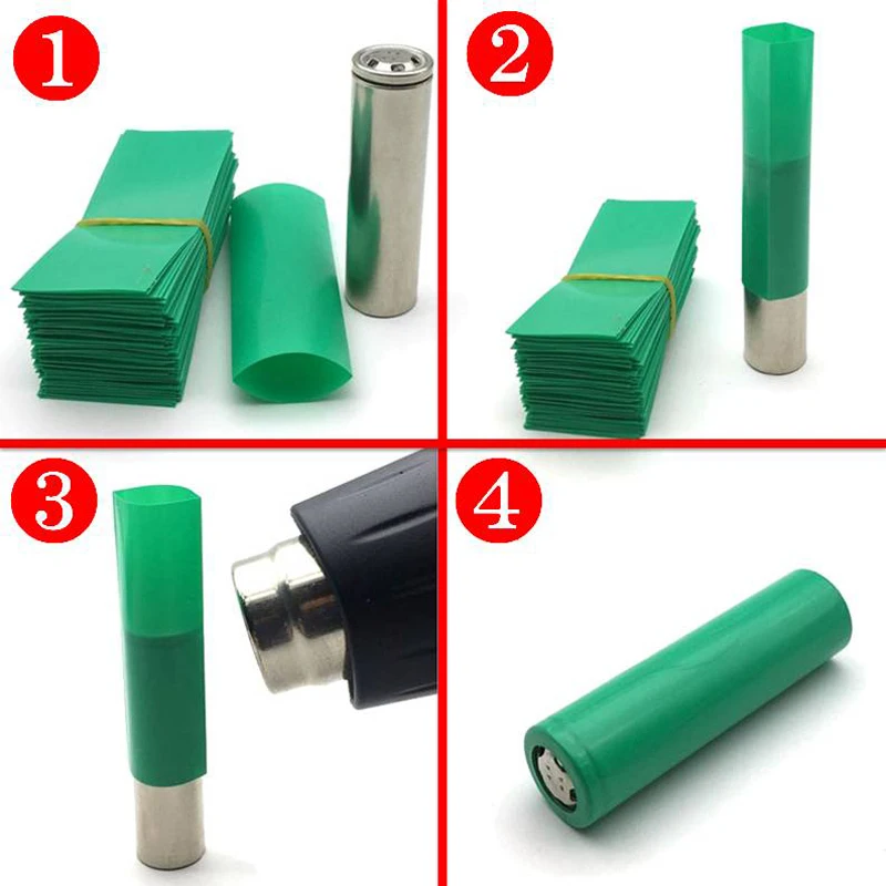 

500pcs PVC Shrink Film 77*33mm Fit 20700 Battery Sleeve Heat Tube Wrap Fast Shiping