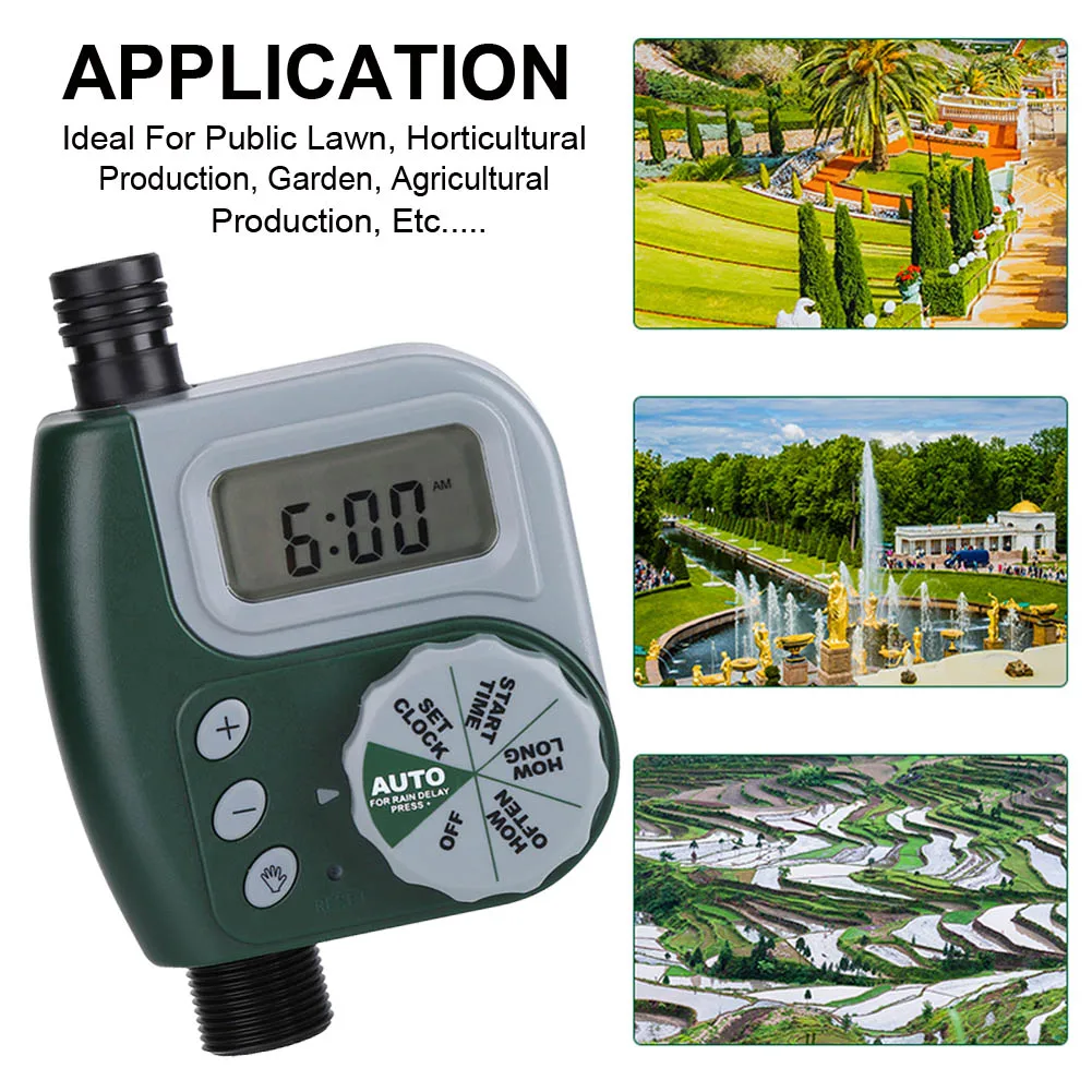 

Automatic Garden Watering Irrigation Digital Water Timer System Controller with Filter Auto Timer Outdoor Irrigation Tool