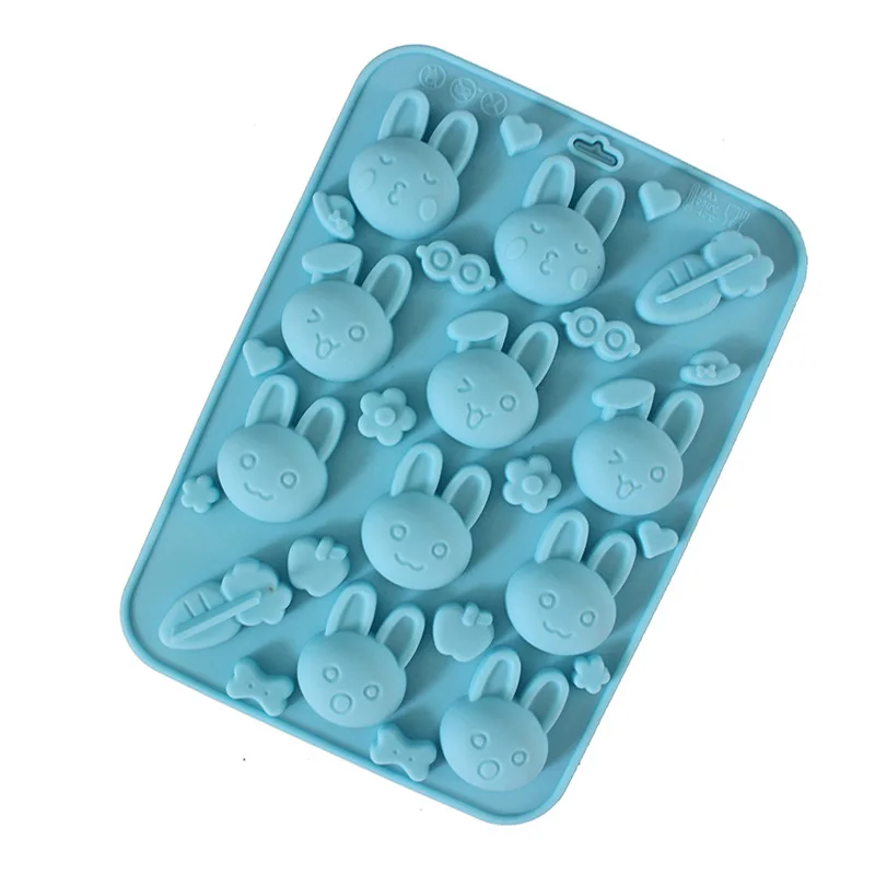 Мультфильм кролик морковь силиконовые формы торт выпечки инструменты DIY ледяной