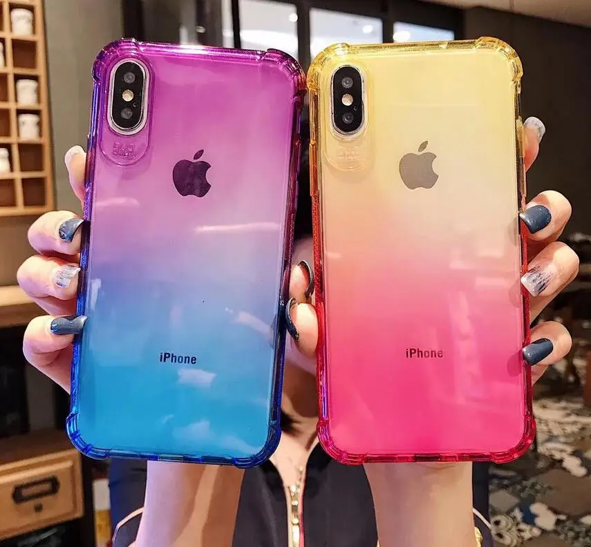 Protective case for iP 11 Pro XR XS Max 8 ultra thin crystal protective film shockproof soft | Мобильные телефоны и