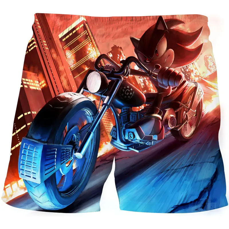 

Sonic Cool-pantalones cortos transpirables для детей и девочек, с 3D рисунком, holgados, inform, para playa, verano, 2020