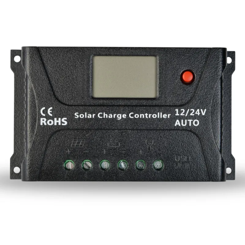 

Solar Panel 24v 200w Solar Home System 2KW 2000W Solar Charge Controller 48V 40A PWM LCD Solar Battery Charger Motorhome Caravan