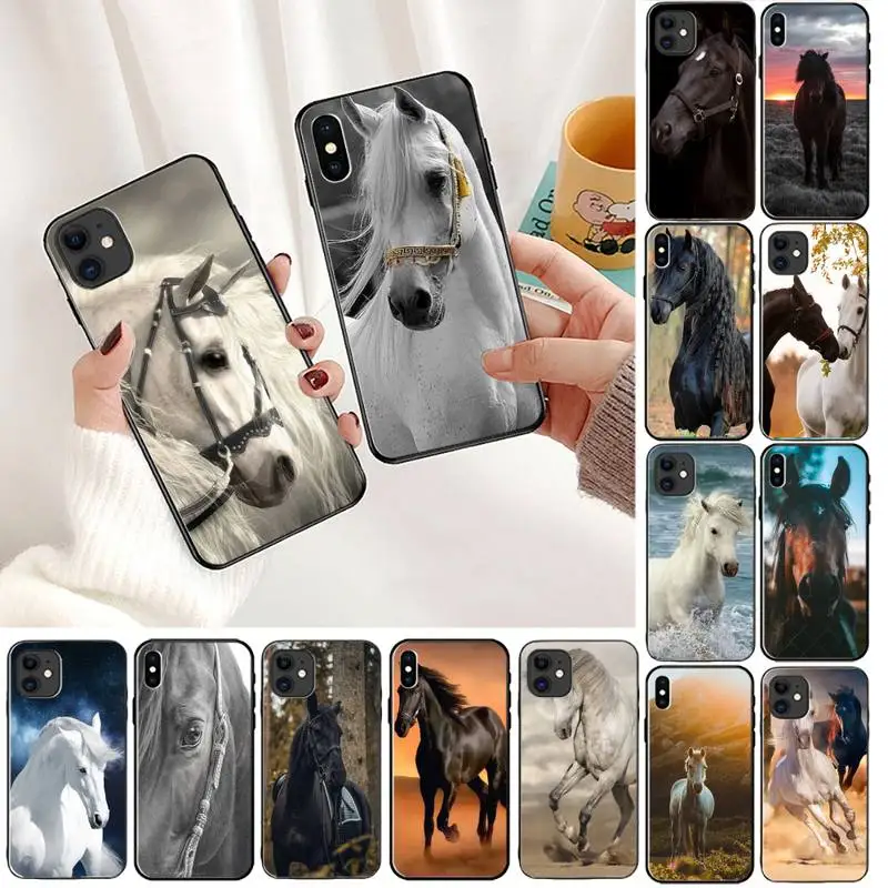 YNDFCNB роскошный уникальный чехол для телефона с изображением лошади iPhone 11 8 7 6 6S Plus X