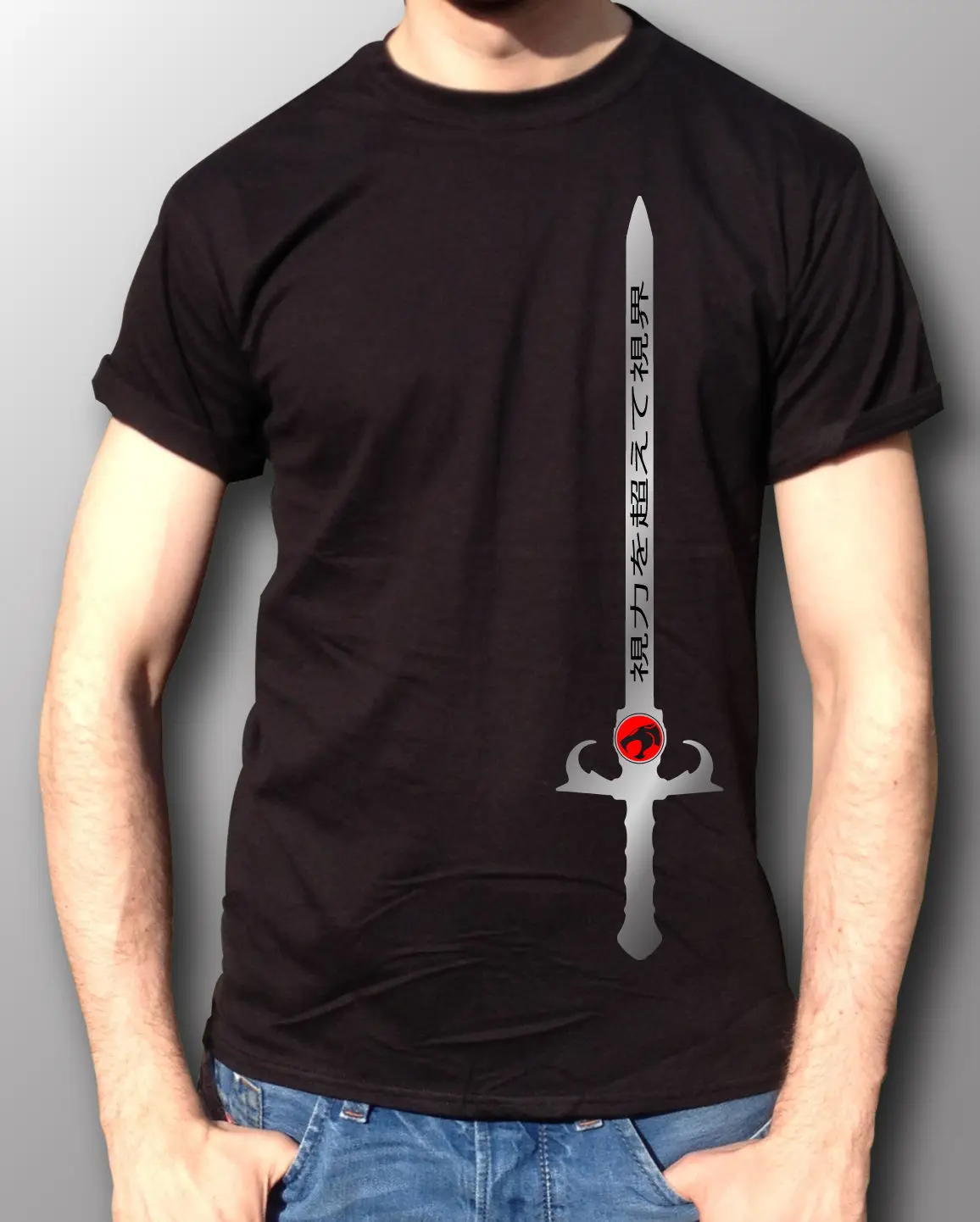 

Thundercats 80's 90's Retro Sword of Omens Swag Gift Cotton T-Shirt Mens Black Cool Casual pride t shirt men Unisex Fashion