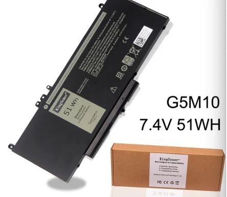 G5M10 Аккумулятор для ноутбука DELL Latitude E5250 E5450 E5470 E5550 E5570 8V5GX R9XM9 WYJC2 1KY05 7,4 V 51WH