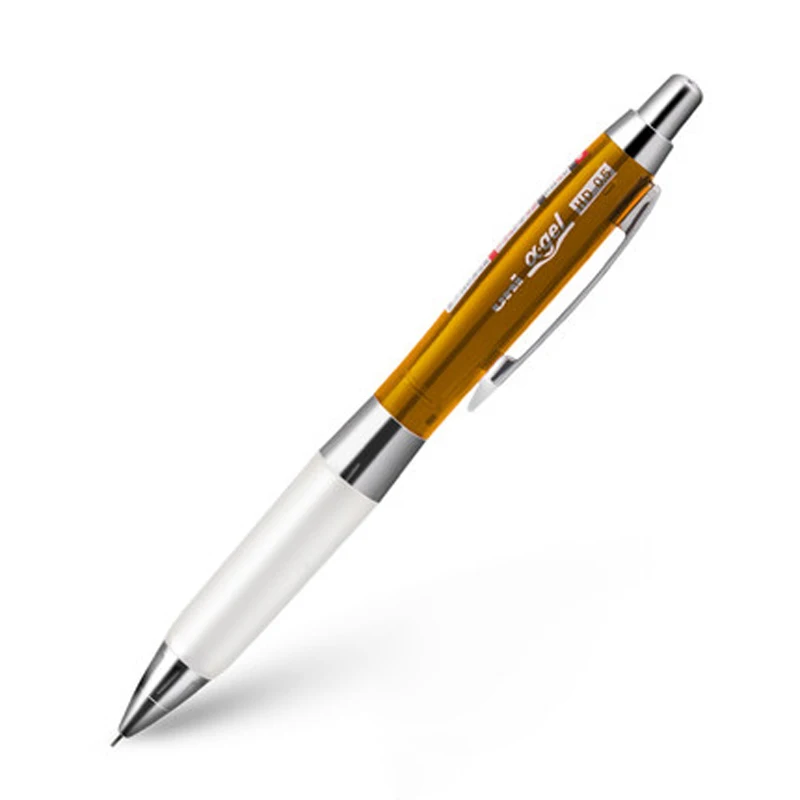 Orange with white 2 шт Uni M5-618GG Alpha Gel HD Shaka шейкер механический карандаш-0,5 мм - Цвет: Orange with white
